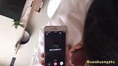 Chinese cheating while bf on phone