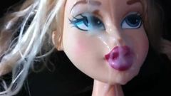 Bratz doll enjoying a sticky facial