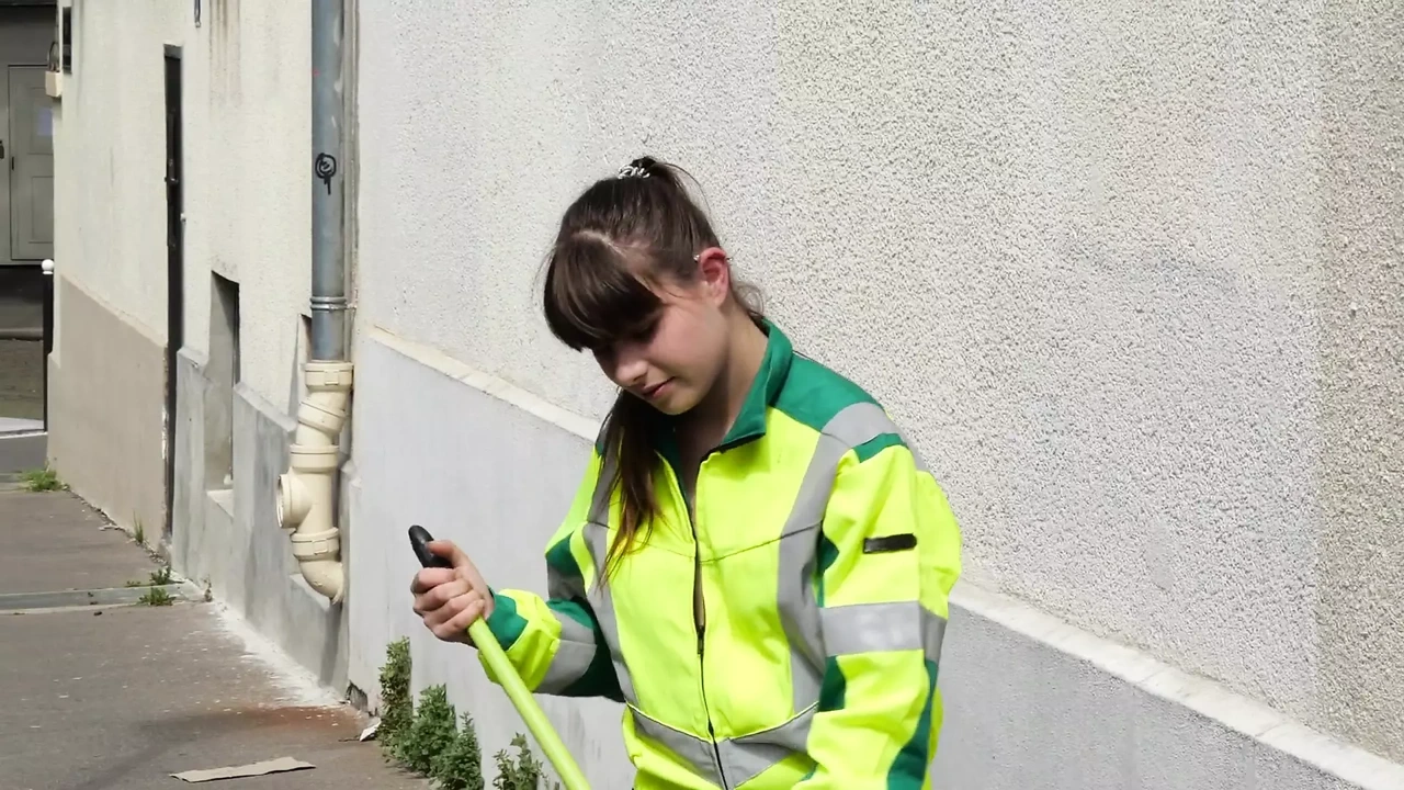 Gorgeus 法国宝贝与毛茸茸的阴户和完美的紧致乳房 675