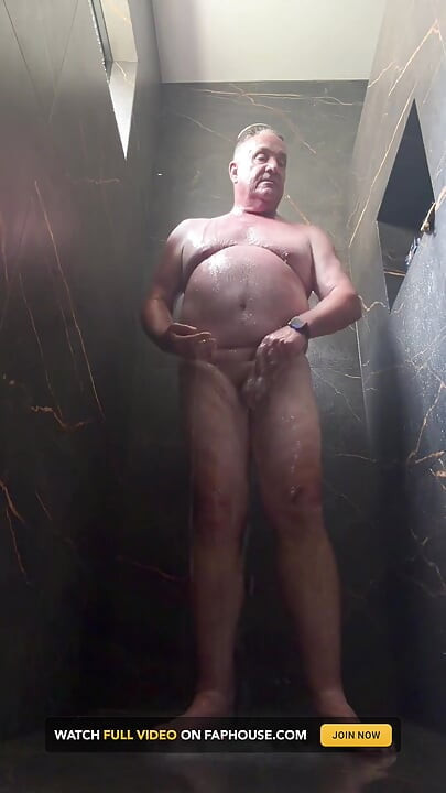 Stepdaddy Taking a Shower After Golfing