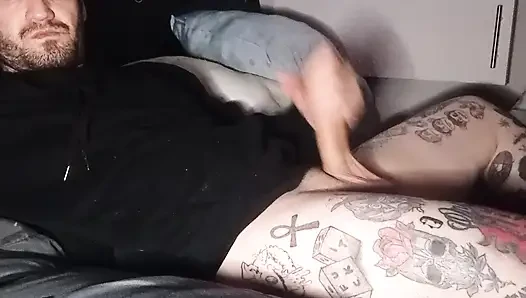 Hot guy rubbing his cock so nicely