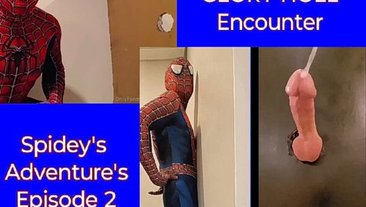 Cosplay, Gloryhole, la grosse bite de Spiderman et la grosse éjaculation Spidey’s Adventures, épisode 2, Spidey rencontre un gloryhole némésique