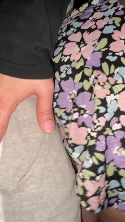 She Accidentally Touches a Stranger's Big Dick and They Have Sex Right There.