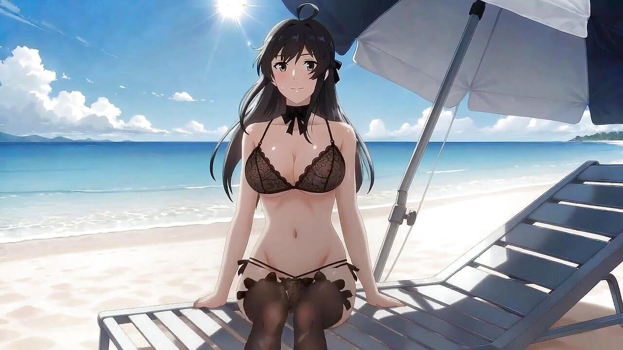 AI gotische Schönheit am Meer.