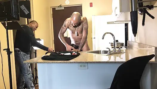 За кулисами во время ужина с огнем