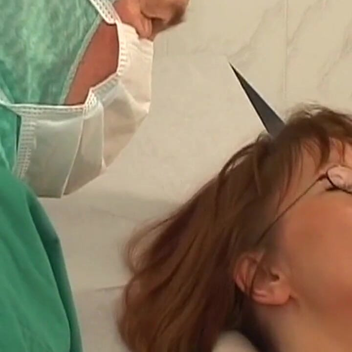 Mature MILF Eagerly Sucks Cock on Gyno Chair