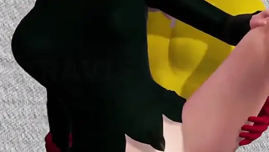 One Punch-man Fubuki and Saitama // Parody