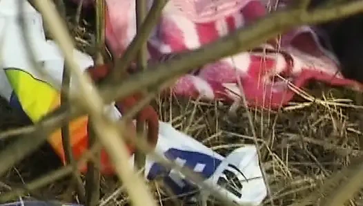 Almanya'dan amatör hatun açık havada amıyla oynamak zorunda