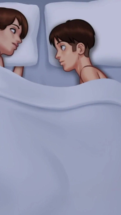 after shopping share bed stepmom stepson | Clip 1