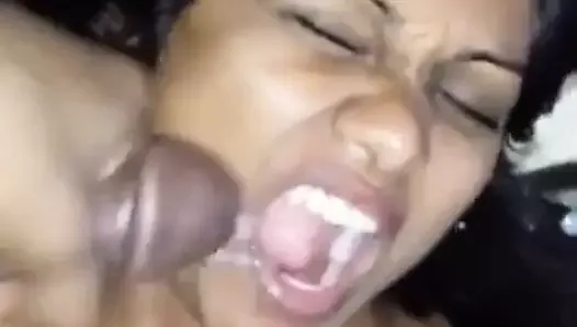 Desi Indian Girl lock down sex and eating cum at the end