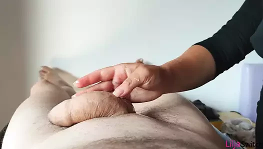 pov handjob ile sıkma ve tokat horoz ve taşaklar - harap orgazm