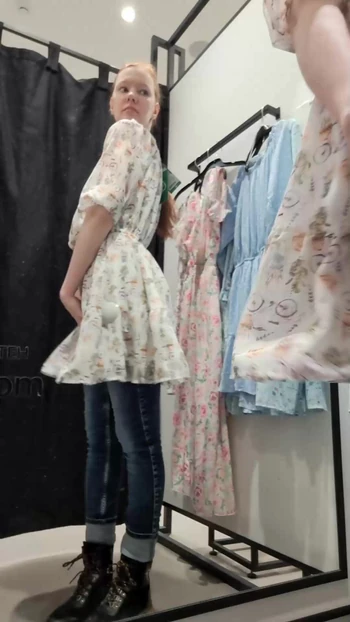 I so love trying on different beautiful dresses! Oh, I'd do it forever!😂