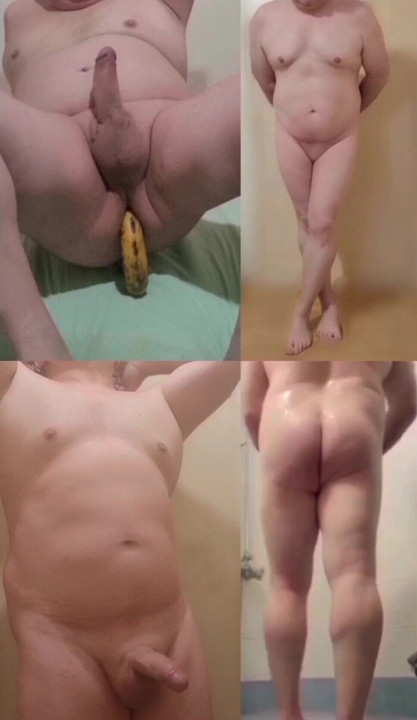 Me poses naked bathing
