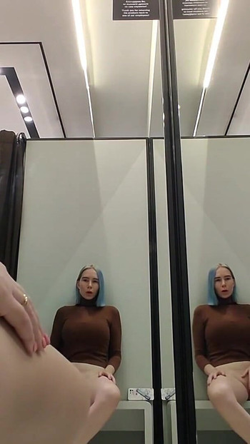 Spectacular moment from "Risky masturbation in a fitting room in a mall. I wanted to take a risk and get a quick orgasm by"