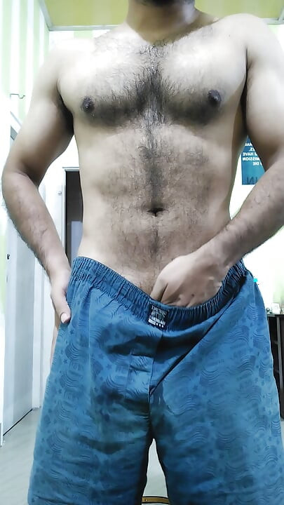 Muscular young Indian boy undresses and masturbates - Dickenzlin
