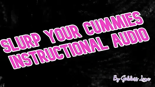 NUR AUDIO - Schlürfen sie ihre spermaladung ein instructional audio von Göttin Lana