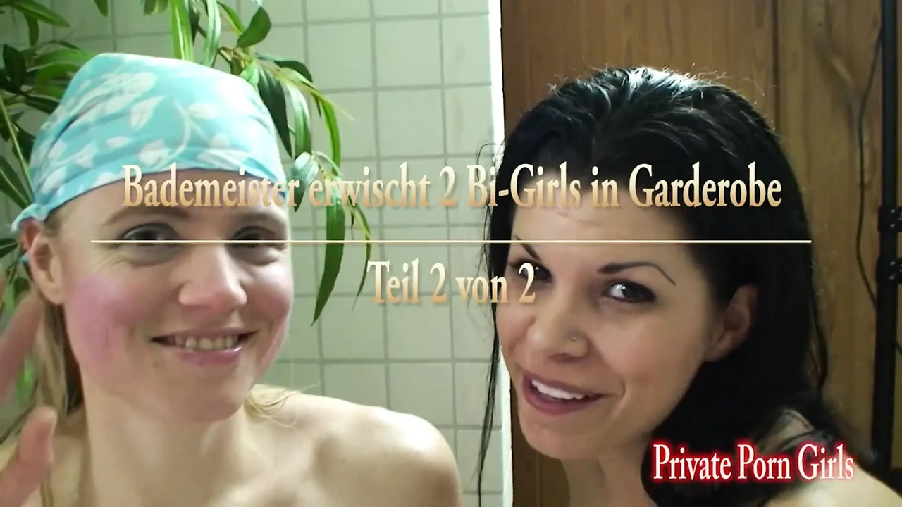 Lifeguard caught two bi-girls in locker room - Part 2