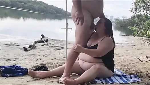 Almost caught fucking at the river - Exclusive on FapHouse