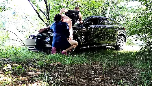 Beyaz çöp üvey anne göt yalıyor