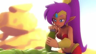 Shantae masturbación con la mano 3d