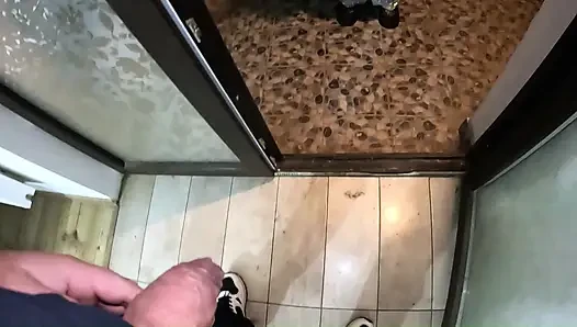 Rainy Night Downjacket Deepthroat Messy Blowjob Double Cum