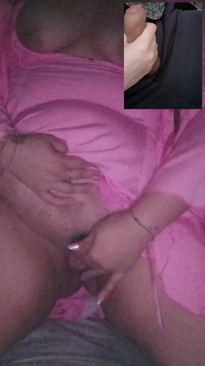 Hot Discord Session: She Moans Fucking Dildo, He Beats Off