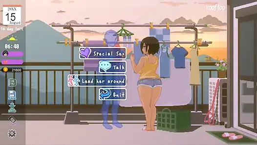 Hentai oyunu - büyük memeli kadının kırsalda yoğun yaz seksi