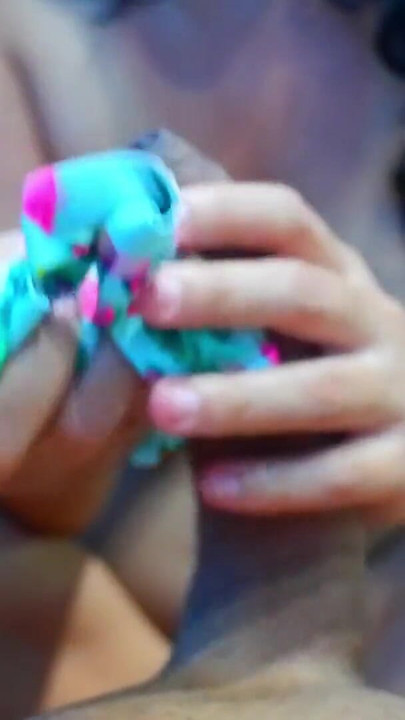 giving you a good wank with my panties full of my scent from all day. | Clip 3