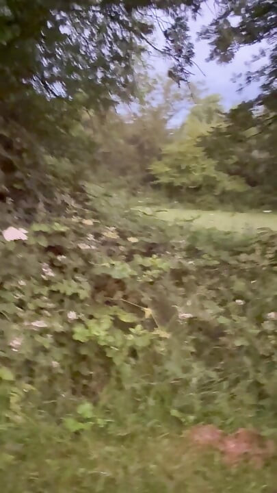 Dogging spot risky barefoot nude walk