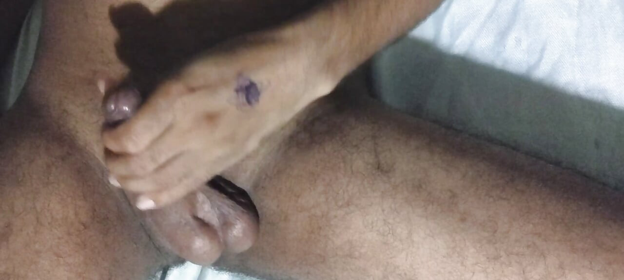 Ejaculation while masturbating at night