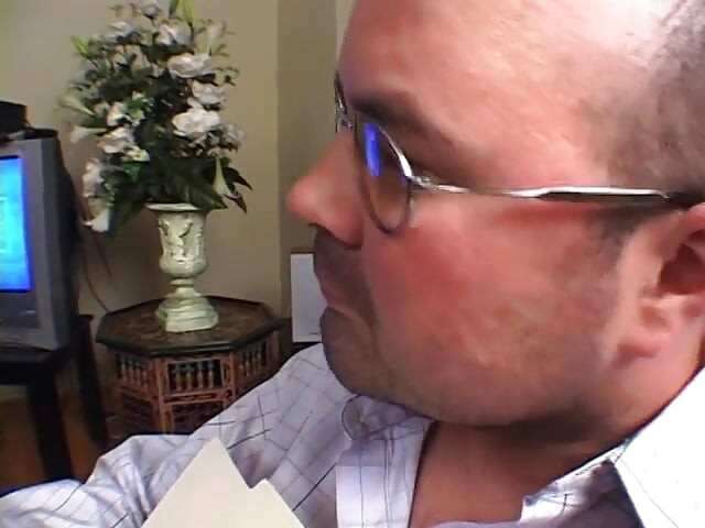 Cute blonde deep throats stud while another guy is watching them