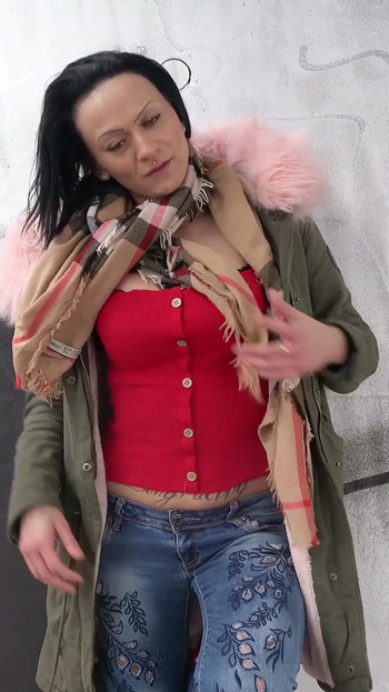 Jaw-dropping moment from "GERMAN SCOUT - TEEN FROM STREET IN BERLIN TALK TO FIRST PORN"
