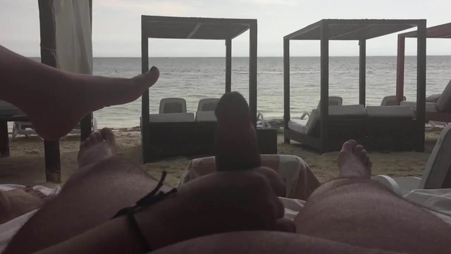 Amateur Beach Handjob