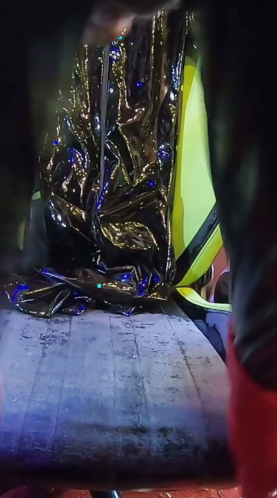 whore fucks ass with a leather latex fetish