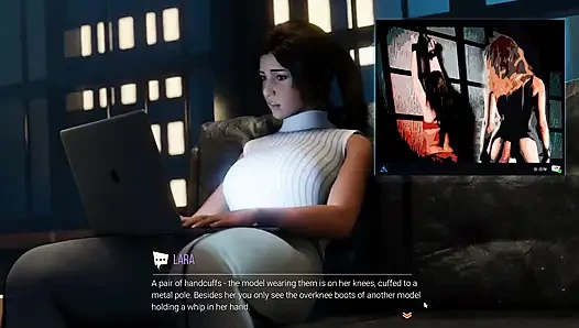 Croft Adventures Hentai Game Parody Ep.8 Librarian Caught Doing BDSM Slave Online!