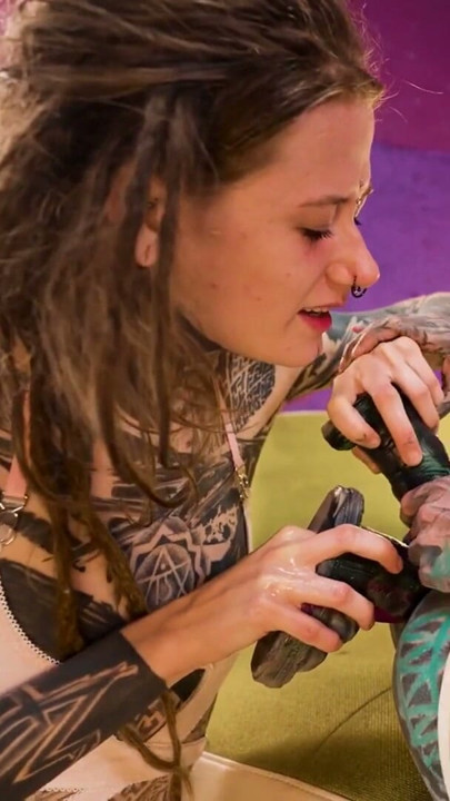 Tattooed Alt Girls Go Wild with Massive Toys | Clip 1