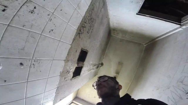 Tattooed jumps over the wall to jerk off