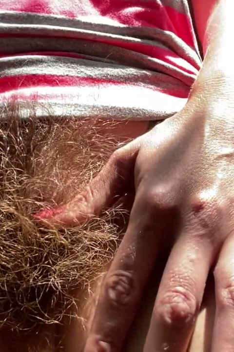 Hairy bush closeup smoking fetish video