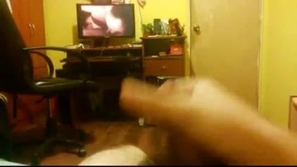 Jerking off watching porn