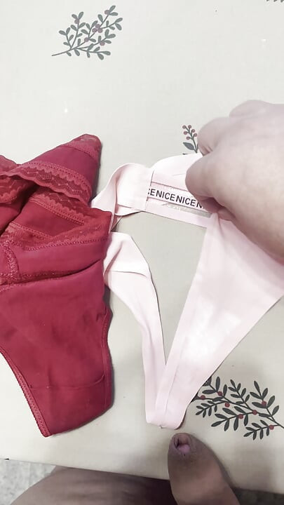 Cumming over my thong
