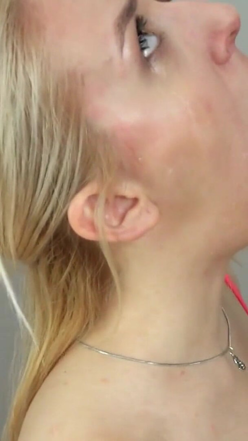 Real Blonde Teen Sloppy Deep Throated By Massive Dick In BJ Only Fuck | Clip 1