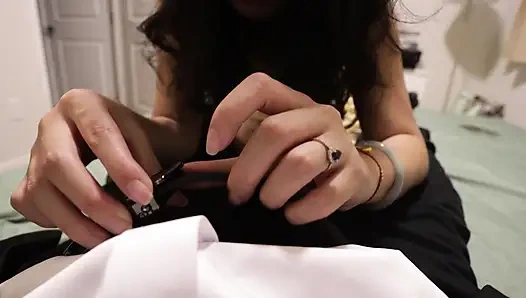 We leave the wedding to have Romantic Slow Sex - Real Amateur Homemade - Huge Cumshot