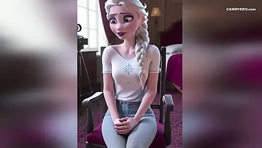 AI Generated Elsa From Frozen Gets Fucked Hard & Blowjob