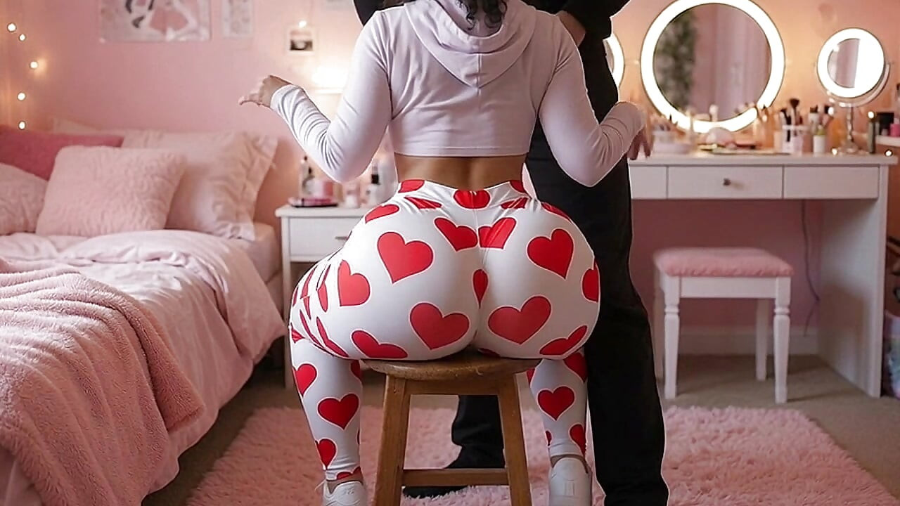 Uncle Pressing His Petite Big Ass Niece on the Chair