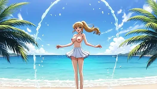 Beach Blonde Blowout: Elsa's Sandy Suck and Fuck Fest