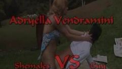 Shemale VS Guy ( Adryella Vendramini)