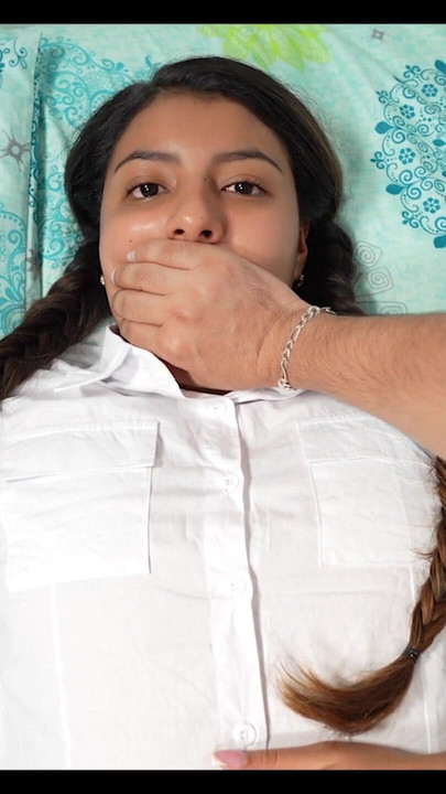 Captivating moment from "Shh shh don't go screaming! - Stepbrother fucks his stepsister when they are alone at home."