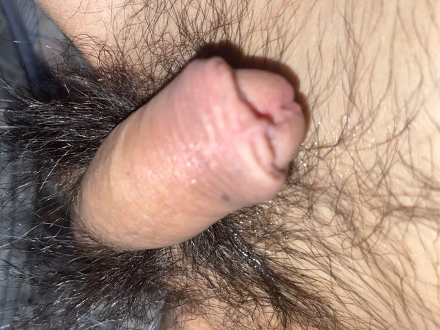 Asian man's prostate orgasm, his small penis can't hold it anymore and he moans