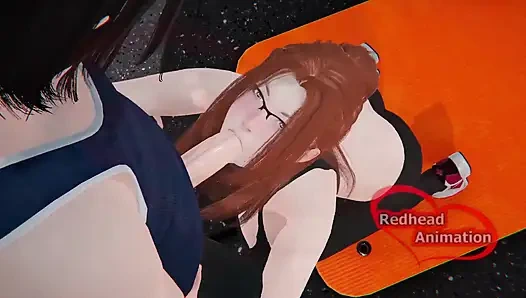 Kızıl saçlı spor salonu egzersizi