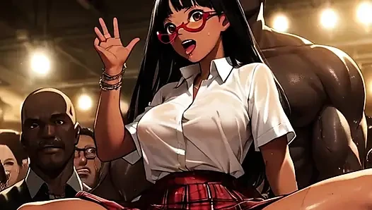Hentai Schoolgirls Love Showing Their Tits To Strangers At Concerts